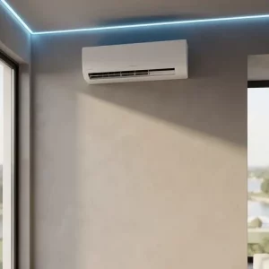 Salón con aire acondicionado